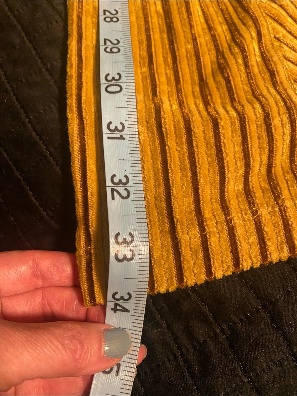 Free People Penny Pull-On Velvet Flared Pants Gold Ribbed Boho Retro Size M - Picture 13 of 13
